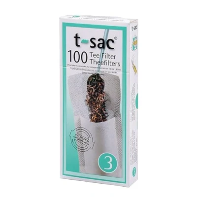 Afbeelding van T Sac Theefilters no. 3 1.6 liter 100 stuks
