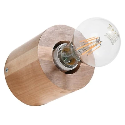 Afbeelding van Sollux Lighting Wandlamp SALGADO natuurlijk hout