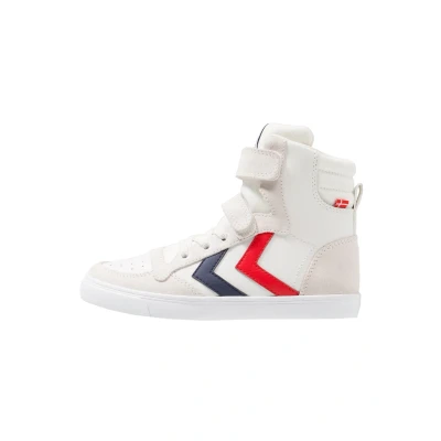 Afbeelding van Hummel Slimmer Stadil Sneakers hoog voor kinderen, Maat: 40, White Leer en textiel