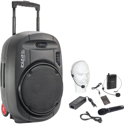 Afbeelding van Ibiza Sound PORT12UHF MKII Mobiele Bluetooth Luidspreker USB/SD 700W