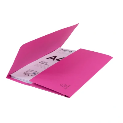 Afbeelding van Exacompta ref. 47676E Set van 50 Pocketmappen Forever® 290 g/m² met 32 mm expansie 100% gerecycleerd en Blauer Engel gecertificeerd Afmetingen: 24 x cm Formaat A4 roze