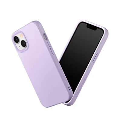 Afbeelding van RhinoShield Case compatibel met [iPhone 14/13] SolidSuit schokdempende en slanke beschermhoes premium afwerking 3,5 meter valbescherming paars