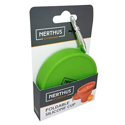 Afbeelding van NERTHUS FIH 455 opvouwbare siliconen beker, 150 ml