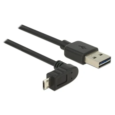 Afbeelding van Kabel EASY USB 2.0 A &gt; Micro B boven/onder schuin male/male 2 D