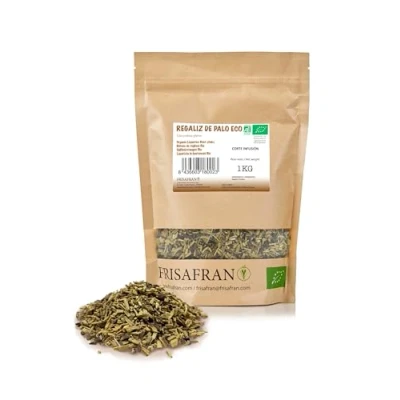Afbeelding van FRISAFRAN Palo drop Zoethout Corte Infusie Ecologisch Zoethoutwortelthee zoethoutinfusie Zoethoutwortel zoethoutstokje gesneden Rechtstreeks van de producent 1kg