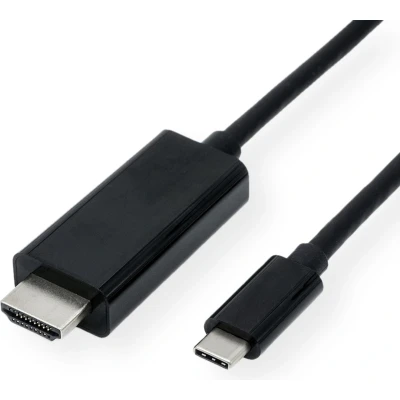Afbeelding van Value 11.99.5840 USB C displaykabel / HDMI Adapterkabel stekker, A stekker 1.00 m Zwart