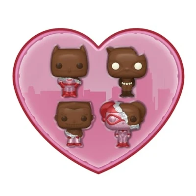 Afbeelding van Funko Pocket Pop! Keychain 4 Pack: DC Comics Valentines Chocolate Box