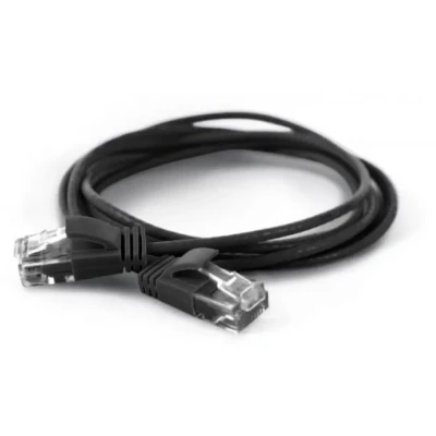 Afbeelding van Wantec Patchkabel UTP CAT6a d=2,8mm 25,00m zwart