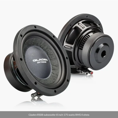 Afbeelding van Gladen RS08 subwoofer 8 inch 175 watts RMS 4 ohms