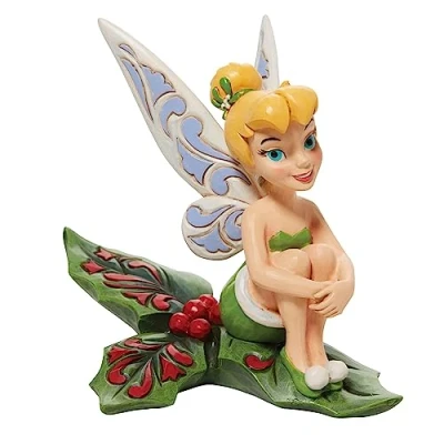 Afbeelding van Enesco Disney Traditions Tinkerbell zittend op Holly 5 figuur