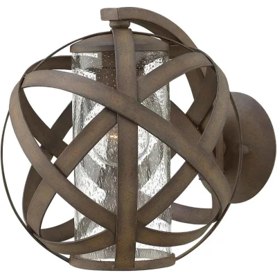 Afbeelding van Hinkley LED Wand Buitenlamp Carson 1X E27 Max 60W IP44 Dimbaar Vintage Iron