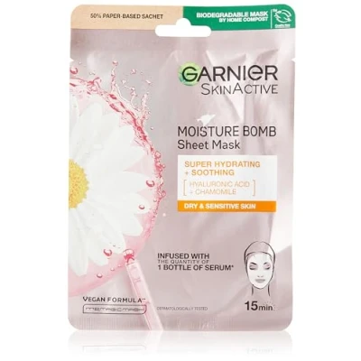 Afbeelding van Garnier Moisture Bomb, hydraterende gezichtsverzorging met groene thee