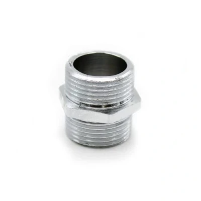 Afbeelding van DOJA Barcelona Chroom Messing Machon Mannelijk 1/2&quot; PACK 4 Leidingverkleiner Draadnippel voor lucht, water, gas, brandstof, olie Verminderde waternippel leidingcirculatiekraan