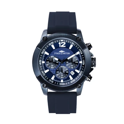 Afbeelding van Fynch Hatton Chronograaf, Heren, Maat: One Size, Blau