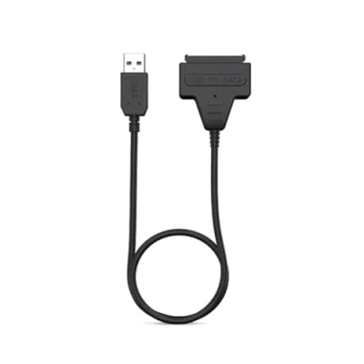 Afbeelding van Benssey SATA naar USB 3.0 adapterkabel voor 2,5 inch SSD/HDD schijven, ondersteunt snelheden tot 5 Gbps