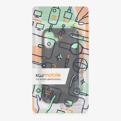 Afbeelding van kwmobile back cover voor smartphone geschikt Apple iPhone 16 Plus 1x beschermhoesje van kunststof In zwart