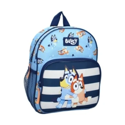 Afbeelding van mybagstory Rugzak Bluey blauw kinderen school kleuterschool basisschooltas jongens maat 29 cm verstelbare bandjes cadeau idee, Blauw, Eén