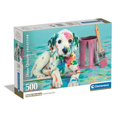 Afbeelding van Clementoni Puzzel Funny Dalmatian 500 Stukjes Voor Volwassenen 14 99 Jaar, Gemaakt In Italië 35545