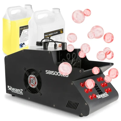 Afbeelding van BeamZ SB1500LED rook en bellenblaasmachine incl. vloeistoffen