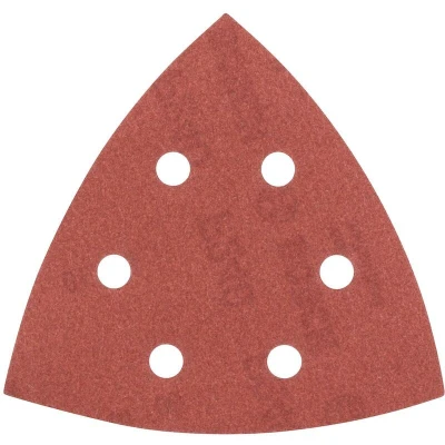 Afbeelding van Bosch Accessories 2609256A59 Deltaschuurpapier Met klittenband, Geperforeerd Korrelgrootte 240 Hoekmaat 105 mm 5 stuk(s)
