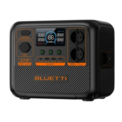 Afbeelding van Bluetti AC70P Portable Powerstation Zwart Accu&#039;s &amp; Accessoires