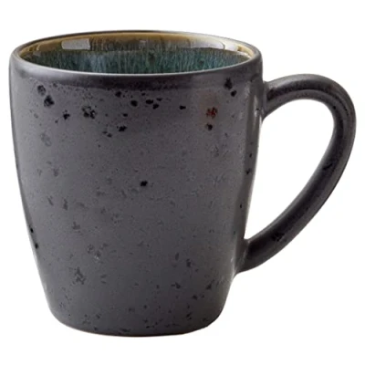 Afbeelding van Bitz Koffiekopje Gastro Zwart/groen 190 ml