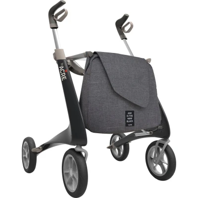 Afbeelding van Carbon Ultralight Rollator Zwart Standaard maat inclusief tas