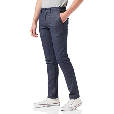 Afbeelding van Tommy Hilfiger Geweven broek voor heren, woestijn hemel, 30W / 36L