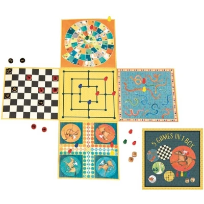 Afbeelding van Egmont Toys Spel: 5 spellen in 1 doos 21x21x105 cm