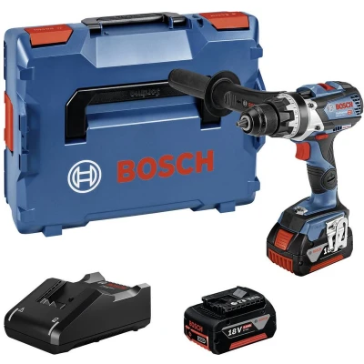 Afbeelding van Bosch Blauw GSR 18V 110 C Li Ion accu boor /schroefmachine set (2x5.0Ah accu) in L Boxx 06019G010C