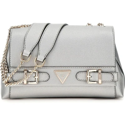 Afbeelding van Guess Eco Ali Convertible Xbody Flap pewter Damestas