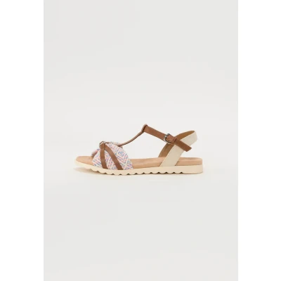 Afbeelding van TOM Tailor Sandalen, Dames, Maat: 37, Blue/multi Imitatieleer/ textiel
