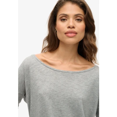 Afbeelding van Superdry Vrouwen Jersey top met Lange Mouwen Grijs Grootte: 44