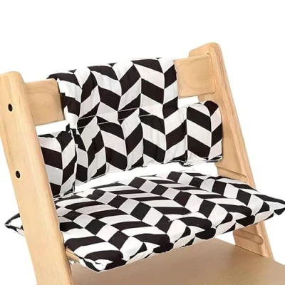 Afbeelding van Focenat Stokke Tripp Trapp, zacht zitkussen, overtrek van gelamineerd katoen voor hoge stoelen, accessoires stoel, baby&#039;s, kinderen en peuters