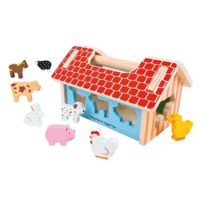Afbeelding van Bigjigs Toys Boerderij Sorteerder Vormenstoof