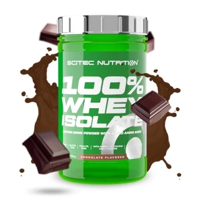 Afbeelding van Scitec Nutrition 100% Whey Isolate Pure Protein Power met BCAA&#039;s Glutamine &amp; Arginine Suiker Glutenvrije Formule, 700 g, Chocolade