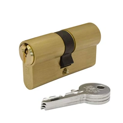 Afbeelding van Cilinder IFAM F5S3535L Blik Europees Gouden Lange hendel (70 mm)