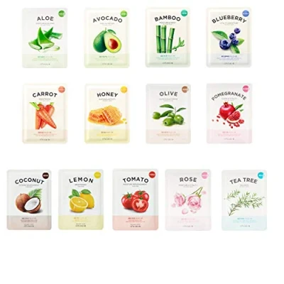 Afbeelding van It&#039;s Skin The Fresh Mask Sheet Gezichtsmasker, Koreaanse cosmeticaset, 13 stuks