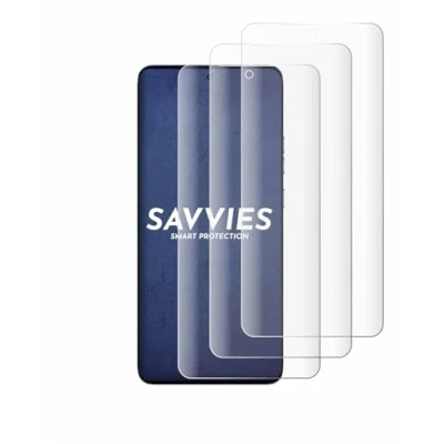 Afbeelding van Savvies Screenprotector voor Motorola Edge 50 Ultra Folie Beschermfolie transparant volledig dekking (4 Stuks)