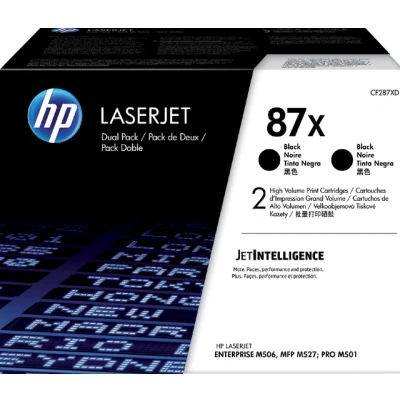 Afbeelding van Universeel HP Tonercartridge CF287XD 87X zwart 2x HC