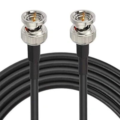 Afbeelding van Superbat BNC kabel, 30 cm, 3G/6G/HD SDI, dunne 1855 A, kabel 75 ohm, BNC, mannelijk naar mannelijk, coaxkabel, SDI videokabel voor HD SDI/3G SDI/4K camera (rechts, 1 stuk)
