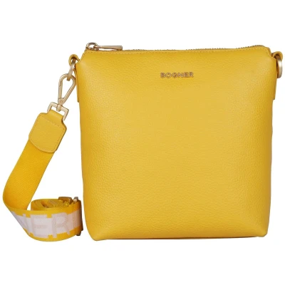 Afbeelding van Bogner Leren Schoudertas Andermatt Flavia Shoulderbag Yellow Geel