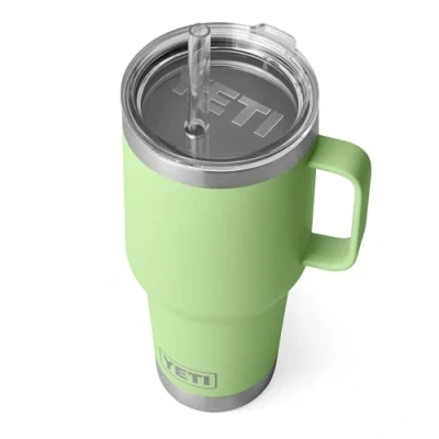 Afbeelding van YETI Rambler Straw Mug, Stainless Steel Vacuum Insulated Mug with Stronghold Lid, Key Lime, 35 oz (1035 ml)