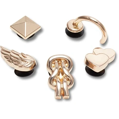 Afbeelding van NU 20% KORTING: Crocs Schoenbutton Jibbitz Elevated Gold Gurl , schoen charms in stijlvol ontwerp (set, 5 delig, Geen speelgoed. Niet geschikt voor kinderen jonger dan 3 jaar)
