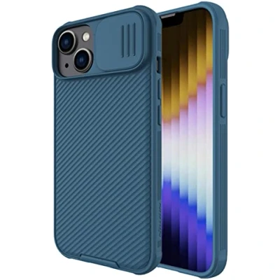 Afbeelding van Telefoonhoesje geschikt voor Apple iPhone 14 Nillkin CamShield Pro Case Blauw