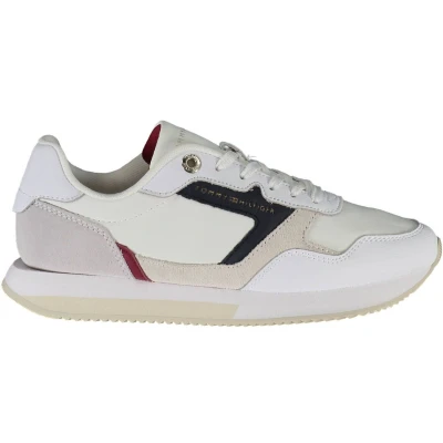 Afbeelding van Tommy Hilfiger Essential Runner Sneakers laag, Dames, Maat: 41, White Leer en textiel