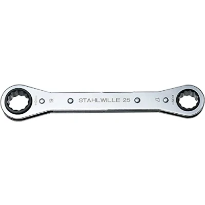 Afbeelding van Stahlwille Ratelringsleutel 9 x 10 mm 12 KT. lengte 139 aantal tanden 22 1 stuk 41130910