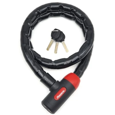 Afbeelding van RADIKAL RK520 Veiligheidsketen Motorfiets Hangslot Flexibele Bolkap Fiets Anti diefstal Keten Kogelgewricht Afgeschermd om Scooter Beveiliging Staal