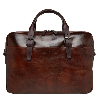 Afbeelding van Castelijn &amp; Beerens Rien 3 Vaks Laptoptas 15.6&#039;&#039; RFID Cognac