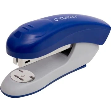 Afbeelding van Q connect Nietmachine Plastic Half Strip 20vel Blauw